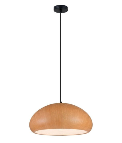 LIGNA: Retro Dome Replica Wood Pendant Light