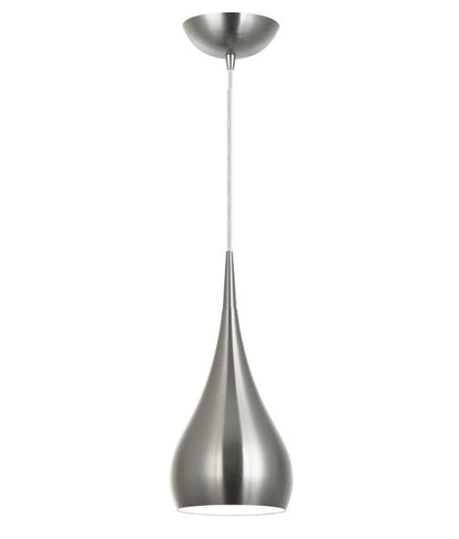 ZARA: Modern Bell Shape Pendant Lights - Satin Nickel