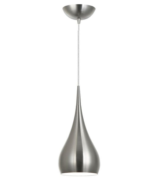 ZARA: Modern Bell Shape Pendant Lights - Satin Nickel