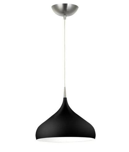 ZARA: Modern Dome Shape Pendant Light - Black