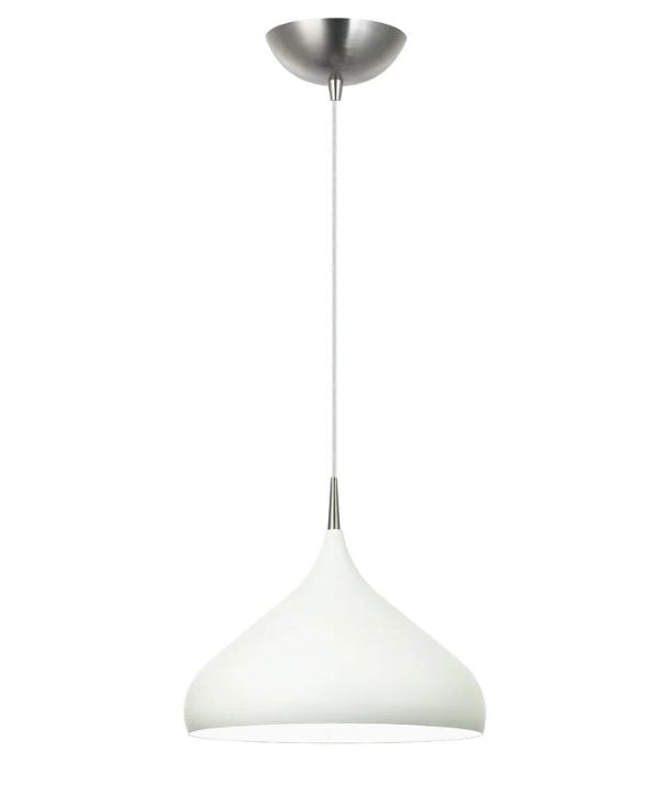ZARA: Modern Dome Shape Pendant Light - White