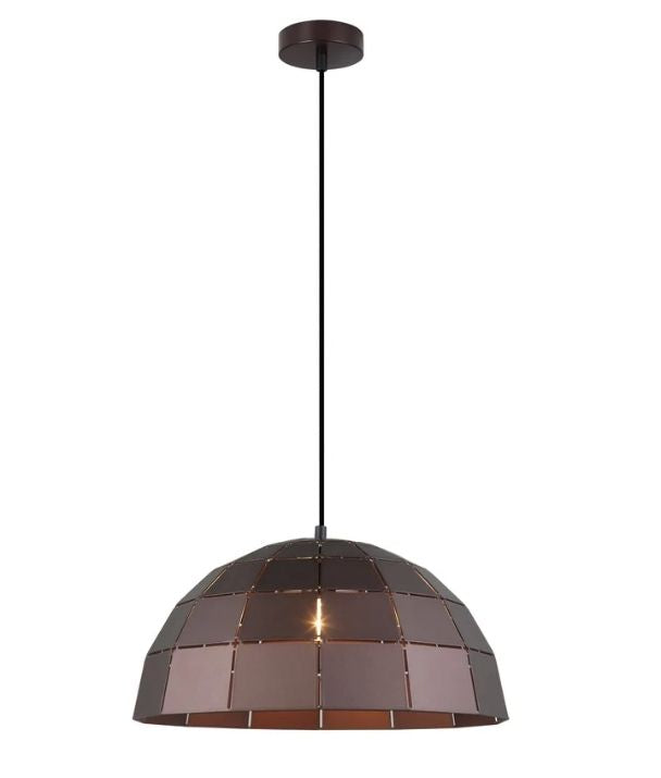 ARMIS7: Retro Tiled Dome Shape Pendant Lights - Coffee