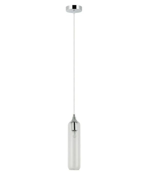 MANGA: Interior Glass Cylinder Pendant Light - Clear