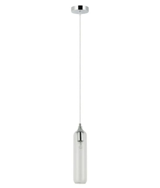 MANGA: Interior Glass Cylinder Pendant Light - Clear