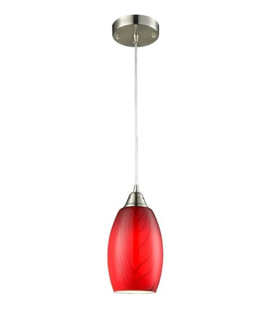 GLAZE: Hand Blown Glass Pendant Lights - Red