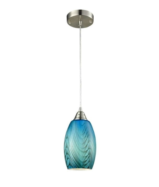 GLAZE: Hand Blown Glass Pendant Lights - Blue