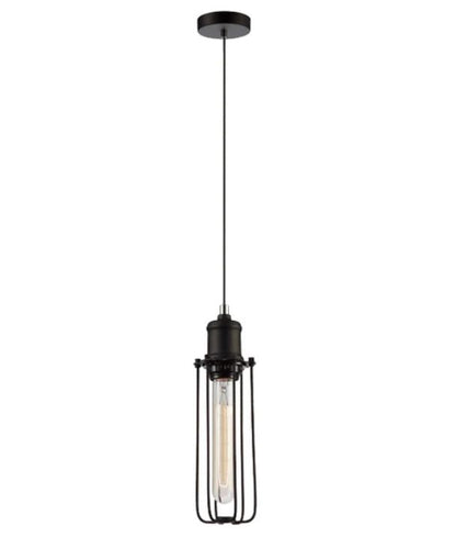 BLACKBAND Industrial Black Tubular Bird Cage Pendant Light