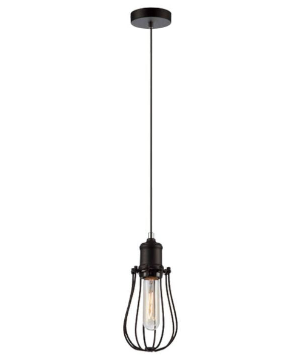 BLACKBAND Industrial Black Pear Shape Bird Cage Pendant Light