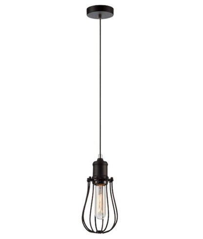 BLACKBAND Industrial Black Pear Shape Bird Cage Pendant Light