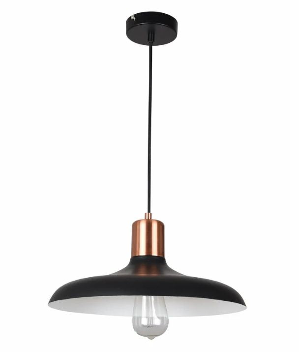 PASTEL: Scandinavian Dome Shape Pendant Light - Matte Black