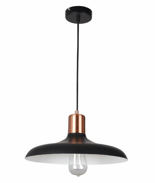 PASTEL: Scandinavian Dome Shape Pendant Light - Matte Black
