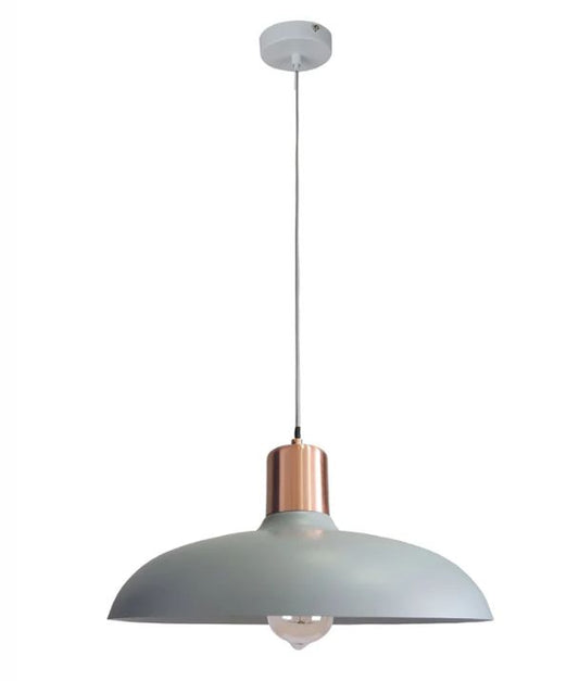 PASTEL: Scandinavian Dome Shape Pendant Light - Matte Grey