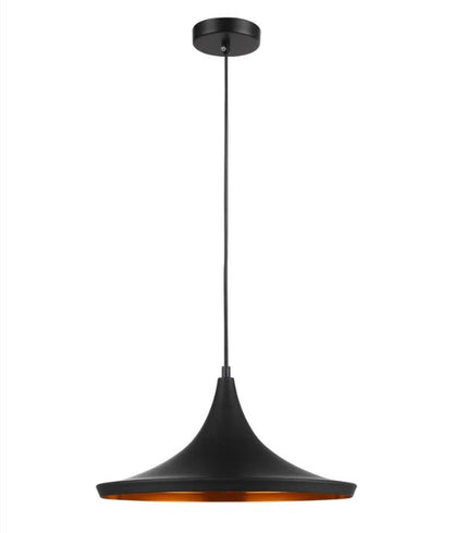 CAVIAR: Black Mexican Hat Shape Pendant Light