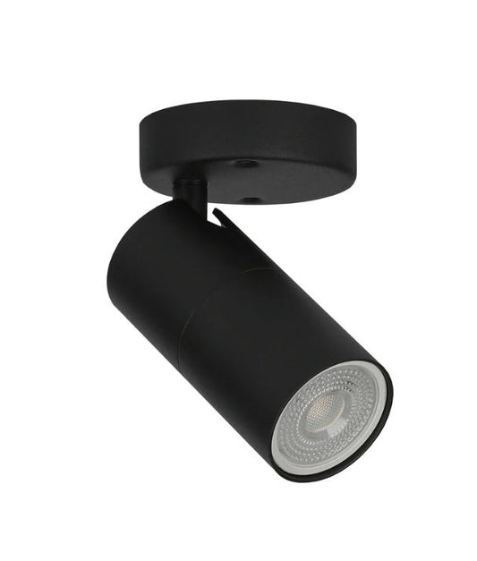 LENGAN: Interior Single Head Adjustable Round Base Spot Light - Black