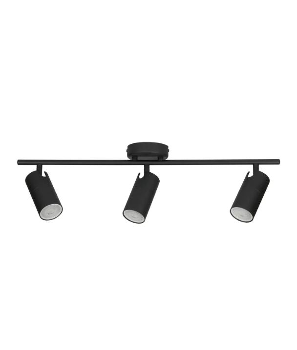LENGAN: Interior Three Heads Adjustable Round Base Spot Light - Black