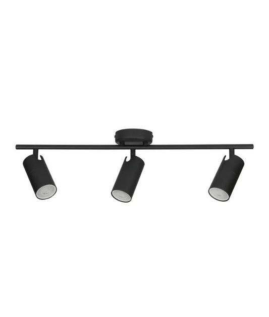 LENGAN: Interior Three Heads Adjustable Round Base Spot Light - Black