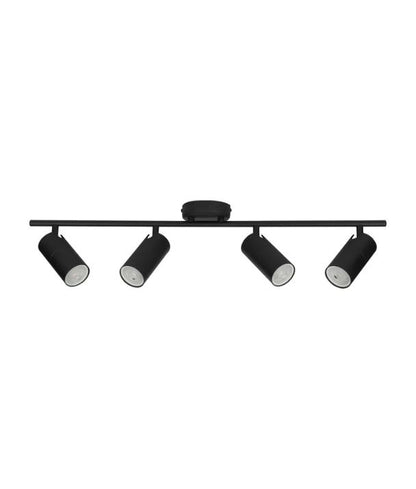 LENGAN: Interior Four Heads Adjustable Round Base Spot Light - Black