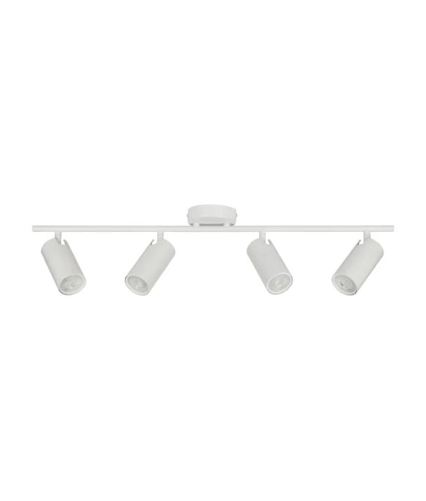 LENGAN: Interior Four Heads Adjustable Round Base Spot Light - White