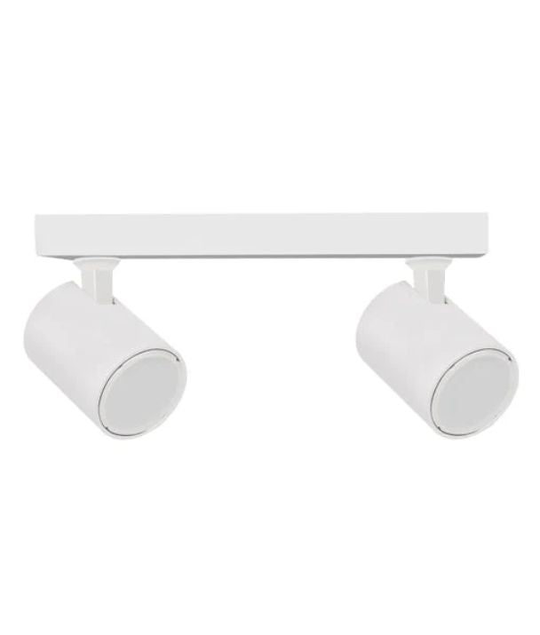 SPOT: Interior GU10 2XLights Adjustable Bar Base Surface Mounted Spot Light - Matte White