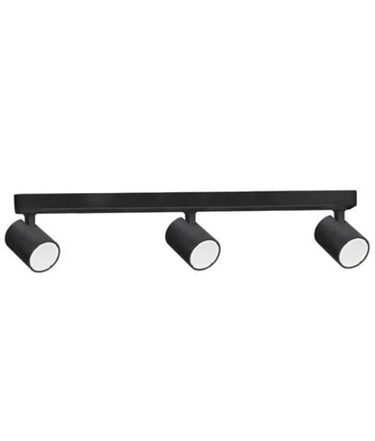 SPOT: Interior GU10 3XLights Adjustable Bar Base Surface Mounted Spot Light - Matte Black