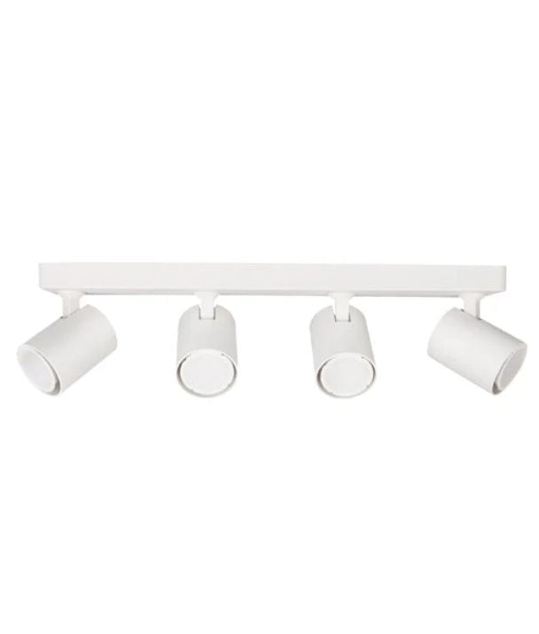 SPOT: Interior GU10 4XLights Adjustable Bar Base Surface Mounted Spot Light - Matte White