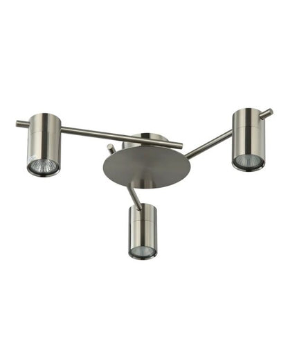 TACHE: Interior Spot Ceiling Lights (with Adjustable Chrome Heads) IP20 - 3 Lights