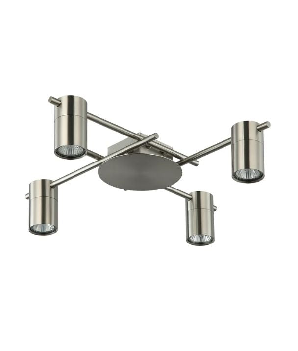 TACHE: Interior Spot Ceiling Lights (with Adjustable Chrome Heads) IP20 - 4 Lights