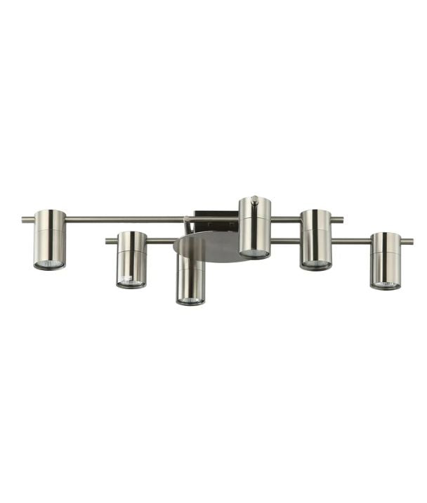 TACHE: Interior Spot Ceiling Lights (with Adjustable Chrome Heads) IP20 - 6 Lights