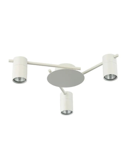 TACHE: Interior Spot Ceiling Lights (with Adjustable White Heads) IP20 - 3 Lights