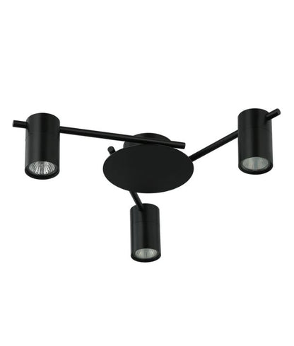 TACHE: Interior Spot Ceiling Lights (with Adjustable Black Heads) IP20 - 3 Lights