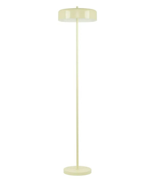 KELLO: Interior Drum Shade Floor Lamp - Glossy Cream