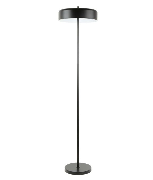 KELLO: Interior Drum Shade Floor Lamp - Matte Black