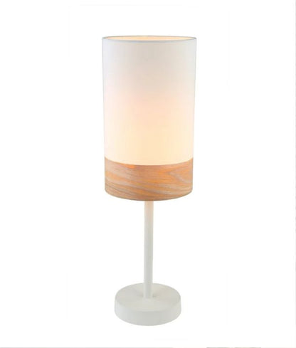 TAMBURA: Scandinavian Small Oblong Shape Table Lamp - White