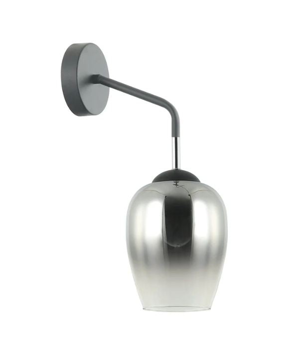 VINUM: Interior Wine Glass Shape with Chrome Colour Fading Effect Wall Light