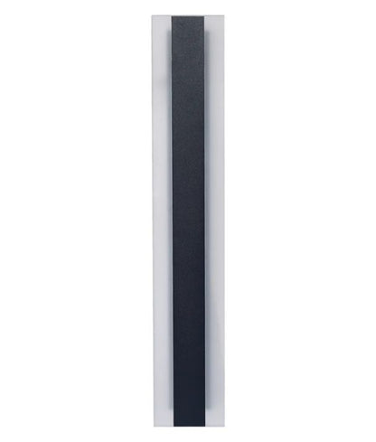 BANDA: LED Tri-CCT Rectangular with Frosted Diffuser Wall Light IP65 - Black 1450mm