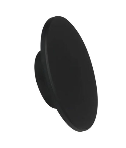 SHADOWTRI: Exterior LED Tri-CCT Round Backlit Wall Lights IP65 & IK08 (Diam: 180mm) Black