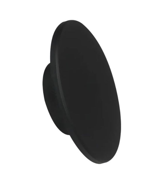 SHADOWTRI: Exterior LED Tri-CCT Round Backlit Wall Lights IP65 & IK08 (Diam: 180mm) Black
