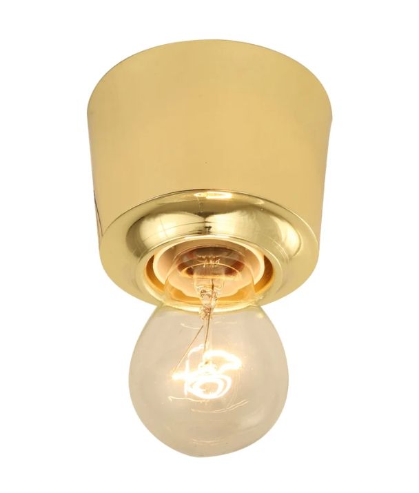 D.I.Y. Batten Fix Ceiling Light Cover - Polished Brass