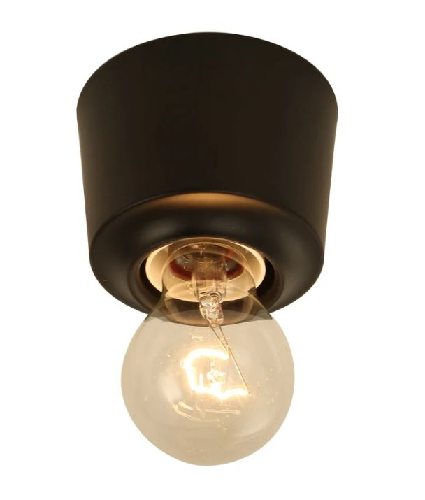 D.I.Y. Batten Fix Ceiling Light Cover - Black
