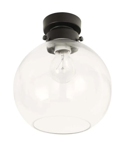 D.I.Y.  Black Batten Fix Ceiling Lights - Clear Wine Glass Shape Fixture