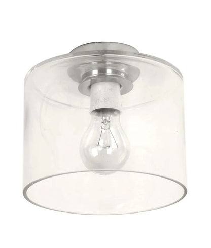 D.I.Y. Batten Fix Ceiling Lights - Oblong Shape Fixtures (Clear Glass & Chrome Batten)