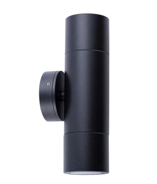 MR16 Exterior Wall Pillar Spot Lights (Black Aluminium) IP65 - Up/Down