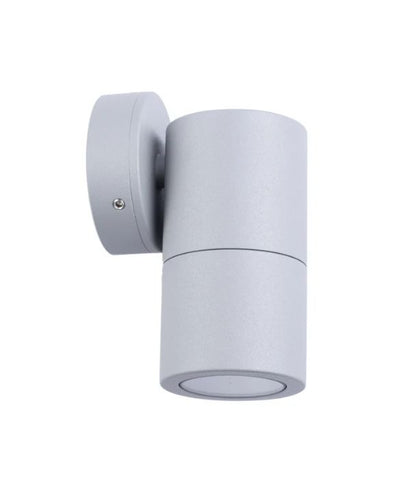 MR16 Exterior Wall Pillar Spot Lights (Matte Grey) IP65 - Single Fixed