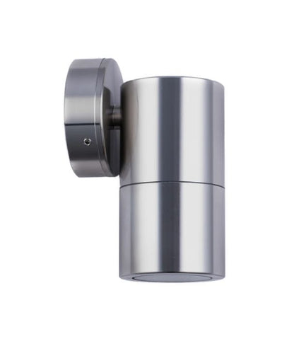 GU10 Exterior Wall Pillar Spot Lights (Titanium Aluminium) IP65 - Single Fixed