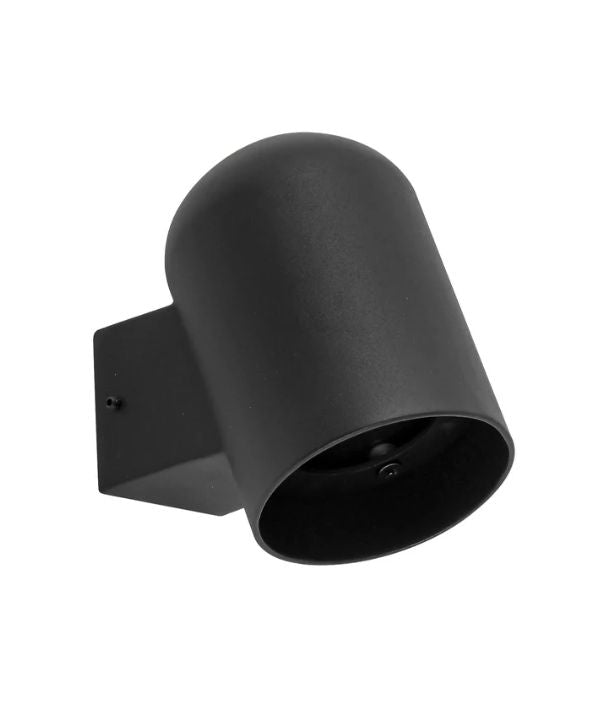 KEILA: Exterior Oval Surface Mounted Wall Lights IP65 - Matte Black