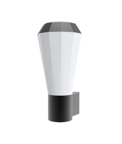 GEB: Exterior LED Dark Grey Tapered Surface Mounted Wall Light IP54