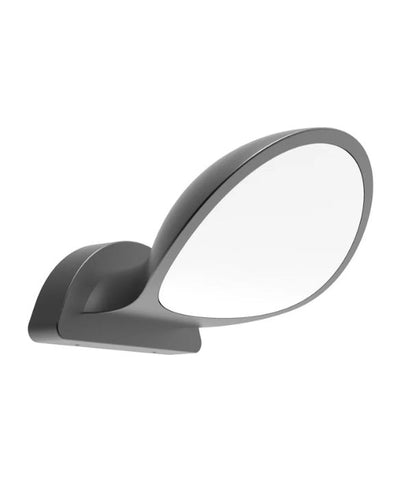 BOCINA: Exterior LED Semicircle Surface Mounted Wall Lights IP65 - Dark Grey