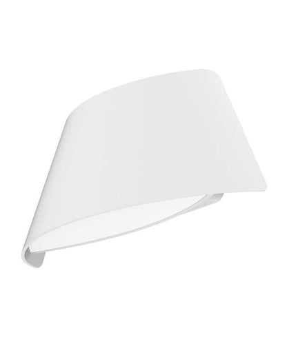 ATEN: LED Exterior Surface Mounted Curved Up/Down Wall Lights IP65 - Matte White