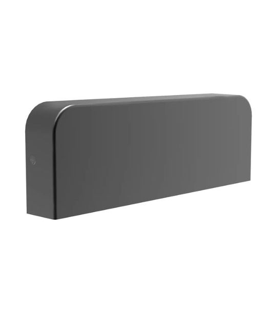 KUK: LED Surface Mounted Rectangular Wall Lights IP54 - Dark Grey