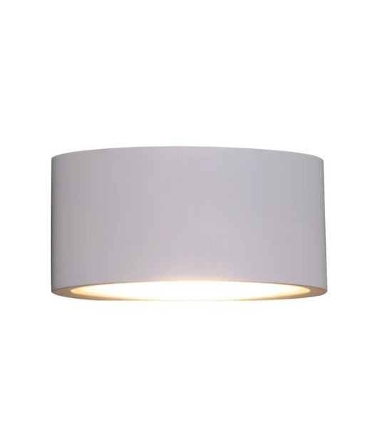 TAMA: LED Exterior Surface Mounted Curved Up/Down Wall Lights IP54 - White
